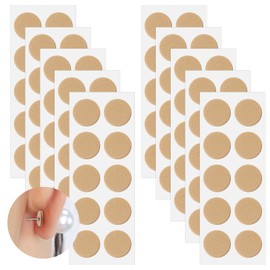 YENOVO Earring Stickers, Earlobe Support Patches for Earrings, Adhesive Drooping Earring Disc for Enhancing Comfort, Lobe Support Patches for Women (Skin color-100)