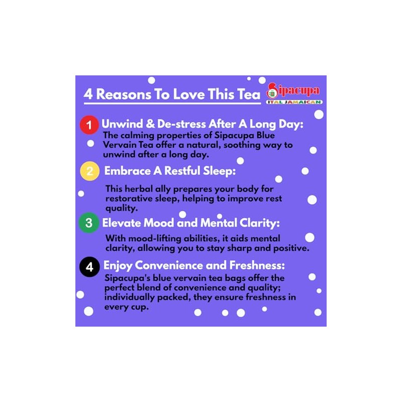 Sipacupa Blue Vervain Tea Bags - 2pk Herbal Tea for