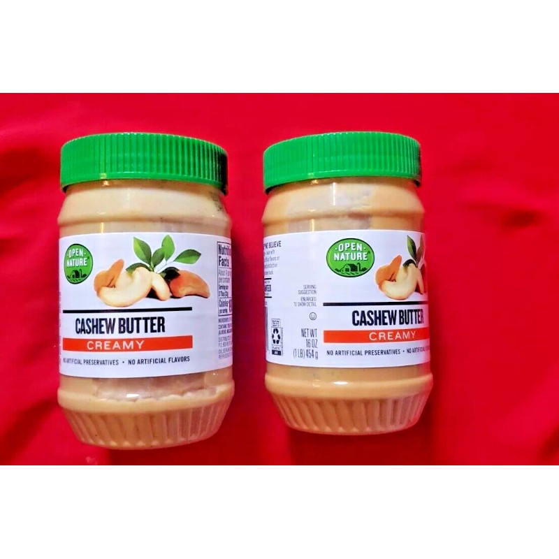 OPEN NATURE 2 PACKS OPEN NATURE CREAMY CASHEW BUTTER NO