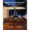 GarveeLife 10 Ft Patio Umbrella with Solar Lights, 8 Ribs