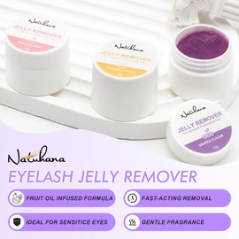 Natuhana Lash Remover for Eyelash Extensions Glue Gel with Low Irritation Dissolves Powerful for Professional Use 10g