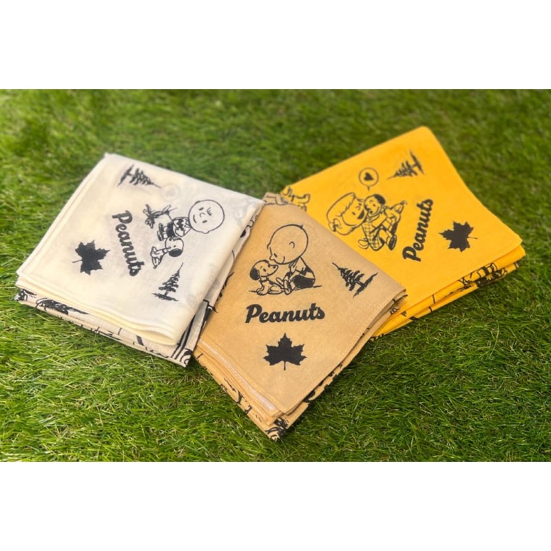 Logos 37500309 Peanuts 75years Bandana (Off-White)