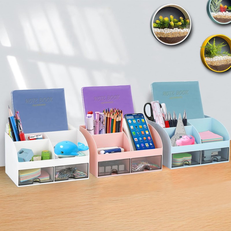 SYJINHUASY Multifunctional Desk Organiser, Compact Office Organiser with 5 Compartments