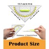 ROMINVIC Set Square and Ruler, Set Square Primary School with