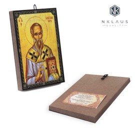 NKlaus Icon Saint Alexander 9.7 x 13.5 x 1.2 cm Christian Icon Orthodox from Greece 60009