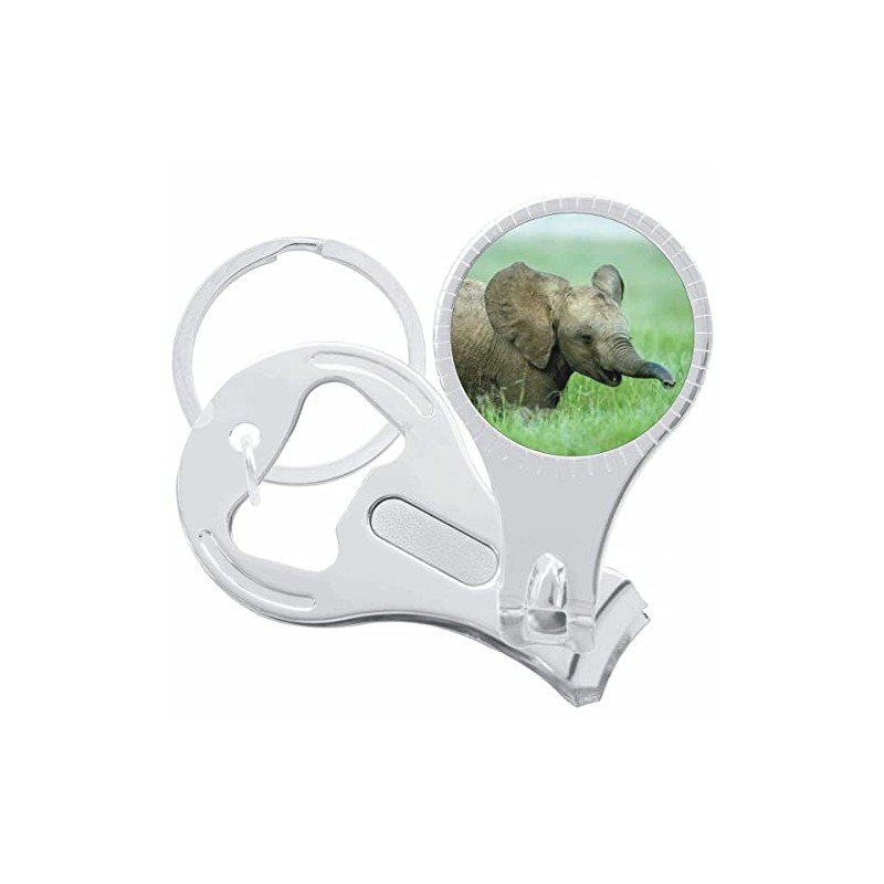 Baby Elephant Nail Clippers Plus Bottle Opener Keychain