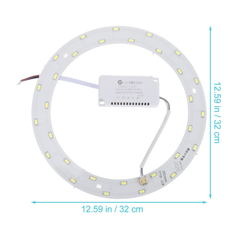 DOITOOL 15W SMD 5730 30-Led Magnetic Circular Led Ceiling Light