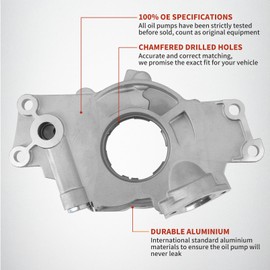 Dokili M295HV High Volume LS Oil Pump Kit W/Gaskets and Balancer Bolt Compatible with Ch.evrolet Silverado Avalanche Suburban Tahoe Trailblazer G.M.C Sierra Yukon Cadilla.c Escalade 4.8L 5.3L 6.0L
