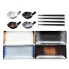 FYUEROPA 12 Pcs Sushi Plates with Sauce dish and Chopsticks,