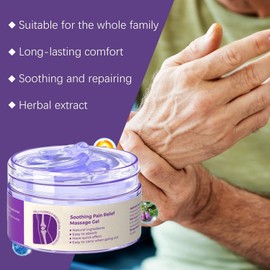 TIMLIFE 2PCS Joint Purple Gel, Purple Relief Soothing Massage Cream,Joint Activities Throughout The Body, Soothes Knees, Lumbar, Neck, Hands, and Feet