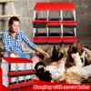 Chitidr Chicken Nesting Box, 6 Compartments Metal Chicken Laying Box