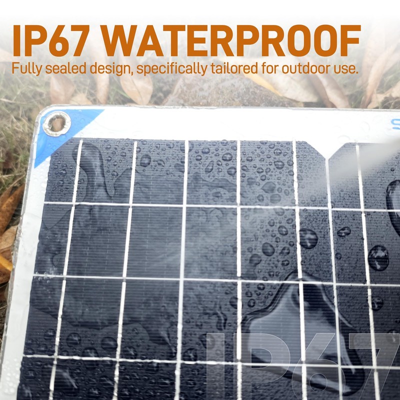 SUNAPEX 12V 5 Watt Solar Trickle Charger Maintainer - Waterproof