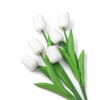 Artificial Tulips for Floral Arrangements, Soft PU Fake Flowers with