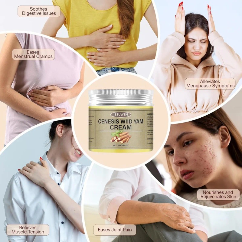 Crema De Ñame Silvestre Para Mujeres, Mantequilla Corporal D