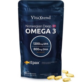 Omega 3 2000 mg EPA+DHA – 1200 EPA y 800 DHA – Softgels de Origen Noruego