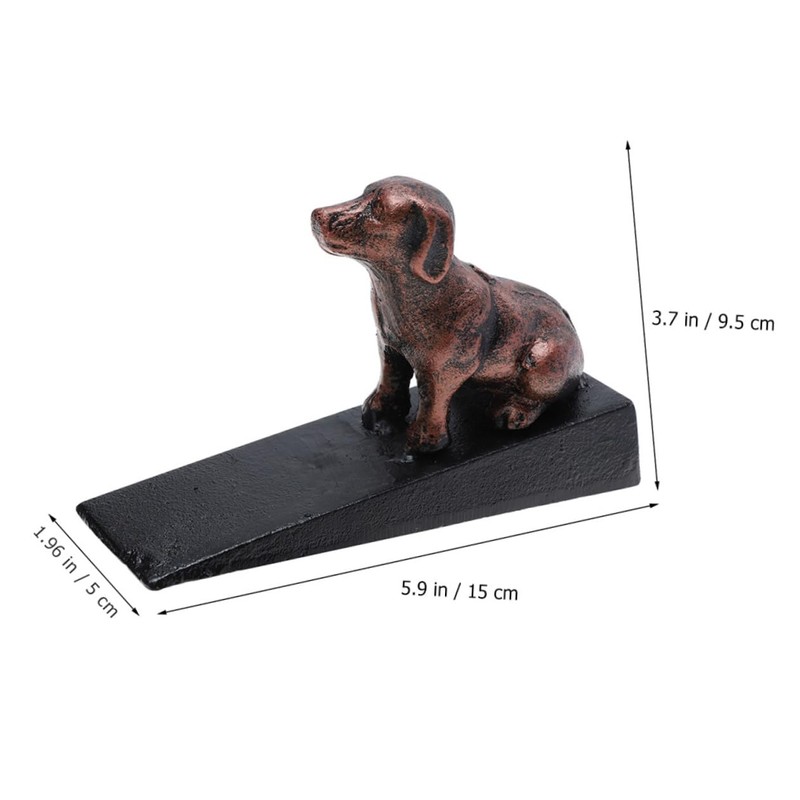 OSALADI Creative Dog Shaped Door Stopper Heavy Duty Cast Iron