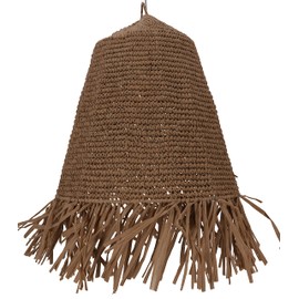 GURU SHOP Ceiling Lamp/Ceiling Light in Bali Handmade from Natural Material Rattan Model Asmara Cream White Seagrass 70 x 42 x 42 cm Pendant Lights Made of Natural Materials