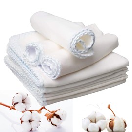 10 Pack Muslin Face Cloths, 12x12 Inch Cotton Muslin Cloths Muslin Pack Facial Towels Reusable Cleansing Cloths Remover for Makeup Removal Facial Face Cleaning