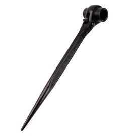 Eowpower 19mm x 22 mm Hexagon Scaffold Podger Spanner Ratcheting Socket Wrench