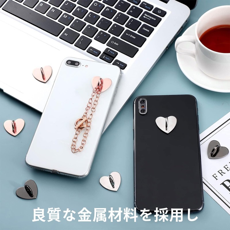 [VEAGIA] Key Ring Smartphone Ring Keychain Charm Set of 2