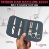 BLKSMITH Refined Man Manicure and Pedicure Kit Set of 5