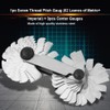 1pc Screw Thread Pitch Gauge of 52 Leaves 2pcs 60°+1pc