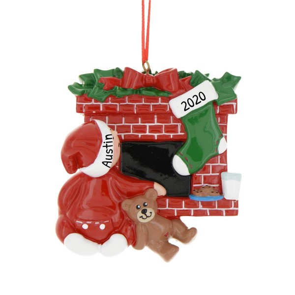 Personalized Christmas Tree Toddler Ornament 2024 - Santa Baby's 2nd