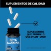 Beta Alanina Premium 1400mg 100 Mxima Pureza - Capsulas Veganas