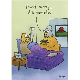Tomato Soup Funny Get Well Card