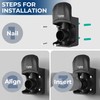 VIPTOO EV Charger Wall Mount Holder, J1772 Charger Cable Organizer