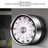 Mechanical Countdown Timer 60 Minute Magnetic Stainless Steel Visual Kitchen