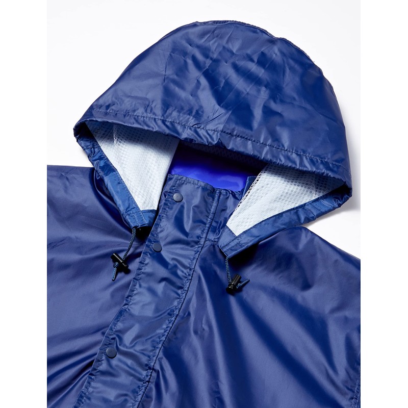 [ウィンターチェリー] 防水 透湿 総裏メッシュ アドベントレインスーツ 上下セット ネイビー LL