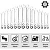 14 Pieces Wrench Set, Flex-Head Ratcheting Combination Set, SAE 5/16"-11/16""&