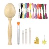 Darning Egg, Socks Wooden Darning Supplies Kit with 12 Pcs