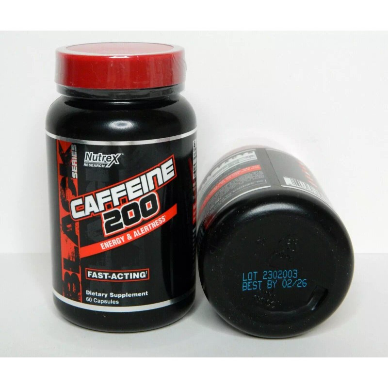 Nutrex 2 Bottles • Nutrex Caffeine 200 Energy & Alertness