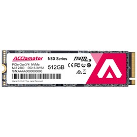 Acclamator 512GB SSD NVMe M.2 2280 PCIe Gen3x4 Internal Solid State Drive, with 3D NAND TLC,Read Up to 3200MB/s Compatible with Laptop & PC Desktop N30