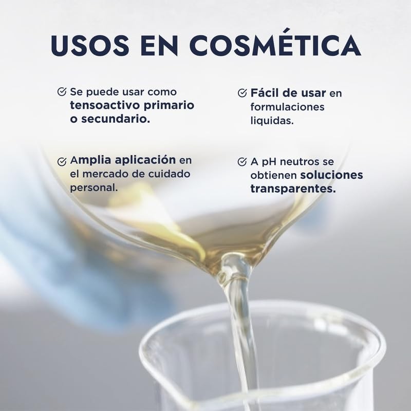 Hebbe - Decil Glucósido, Tensioactivo Suave y Biodegradable para Cosméticos,