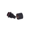 11/8mm (8x1,5mm) Anschraubtülle G1/4 - gerändelt - black matt