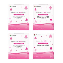 Menikon Fit 0.5 fl oz (15 ml), Set of 4, Contact Lenses Wearing Medicine [Designated Quasi-Drug]