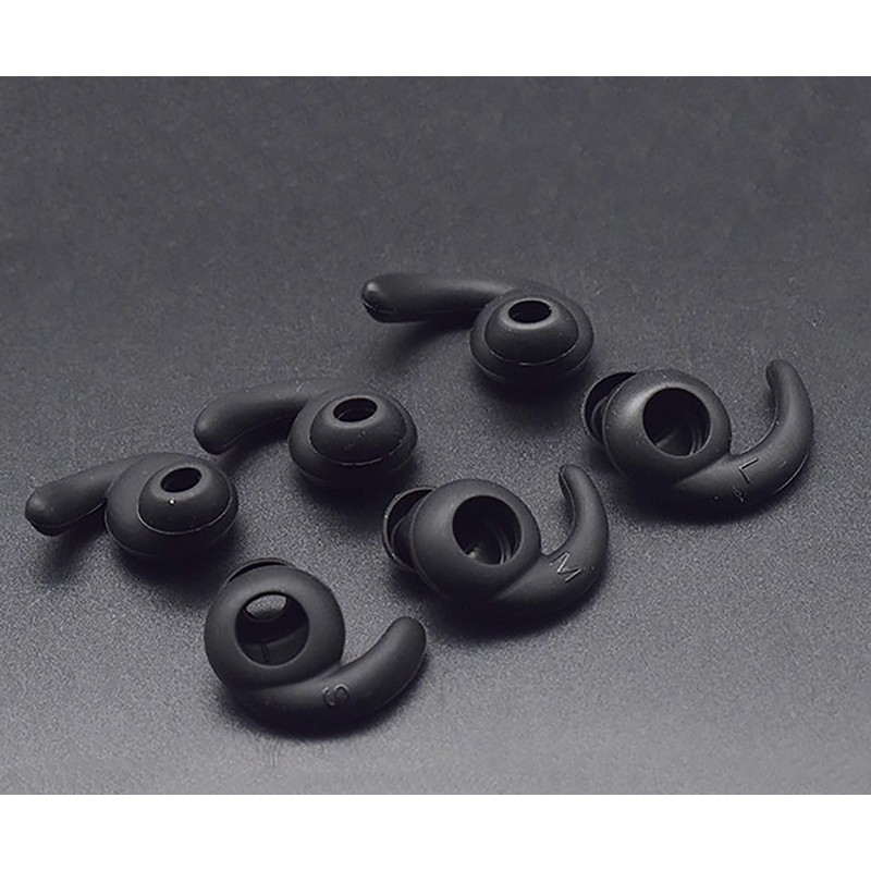 3 Pairs Silicone Hooks Eartip Eartips Earbuds Eargels Compatible with