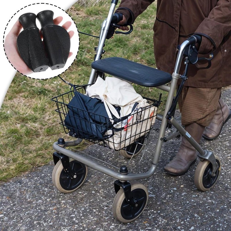 Peakloong 2-Piece Set of Universal Anti-Slip Hand Grips for Rollators,