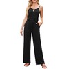 OUGES Women's Summer Jumpsuit Sleeveless Jumpsuit Long Trouser Suit Playsuit