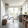2Pcs Gray Clothes Washer Drain Hose Holder - U-Shape Washing
