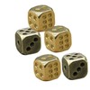 Abaodam Exquisite Small Dice, Pure Copper Unique 6 Sided Dice,