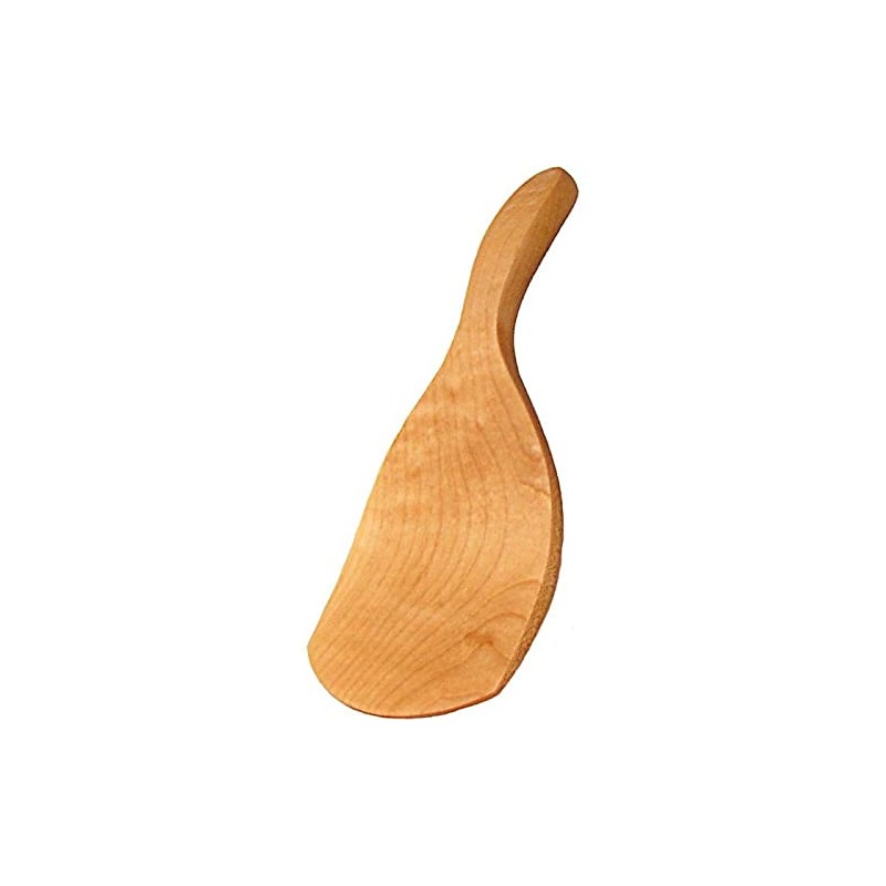 American Hard Maple Curved Butter Making Paddle Remove Buttermilk 9"