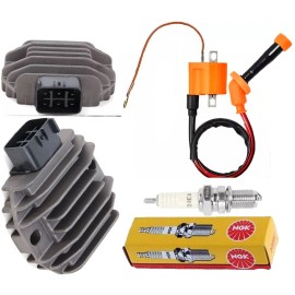 Unbranded REGULATOR RECTIFIER+ IGNITION COIL For Yamaha YFM660 Grizzly 660 2002-2008 4x4