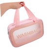 Baluue Transparent Makeup Bag with Smooth Zipper Medium Portable Travel