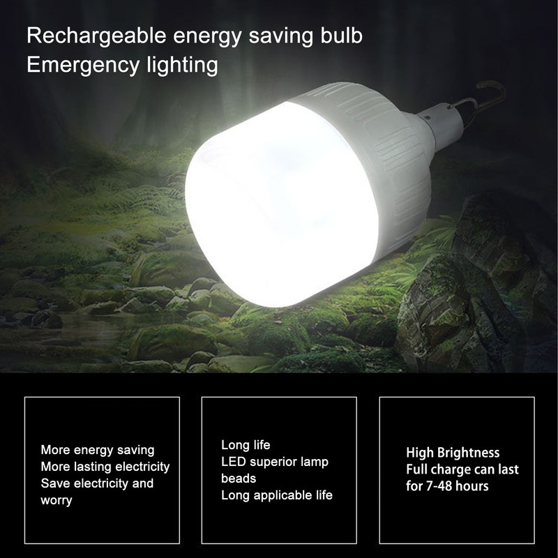 LED Bulb Light Professional High Brightness Dimmable Energy Saving Rechargeable