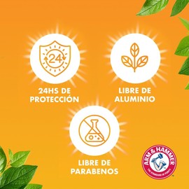 Arm & Hammer Essentials, Desodorante Aroma Fruta de Enebro, Fórmula Natural, Sin Aluminio & Parabenos, Protección de Olor por24 Horas, 71 gr