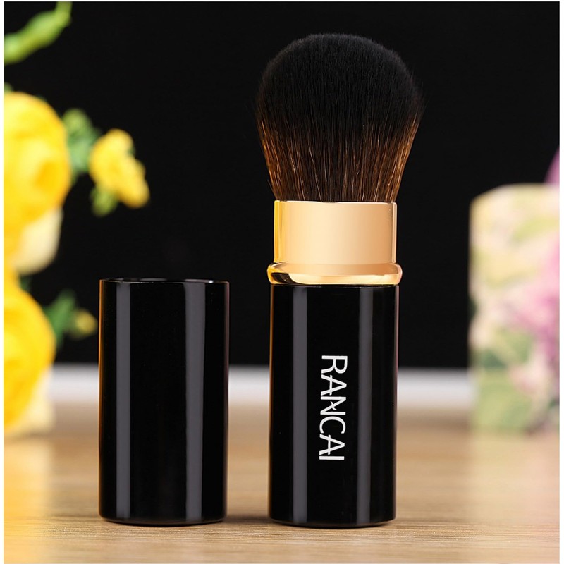 Pack of 2 Retractable Makeup Brush, Travel Cosmetic Brush, Kabuki